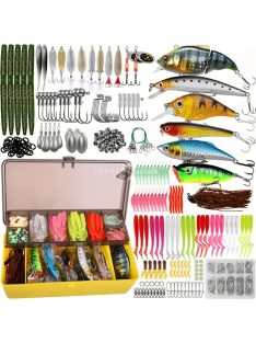   Komplett Horgászfelszerelés Készlet 360 Db-os Csali Készlet Horgászathoz és Halászathoz