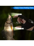 1 pár LED Világítós Kesztyű Zseblámpa Funkcióval