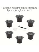 6db újratölthető eszpresszó kávé kapszula - környezetbarát és gazdaságos megoldás otthoni kávéfőzéshez