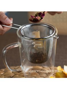   Rozsdamentes acél tea szűrő - tartós és könnyen tisztítható teafű áztatáshoz