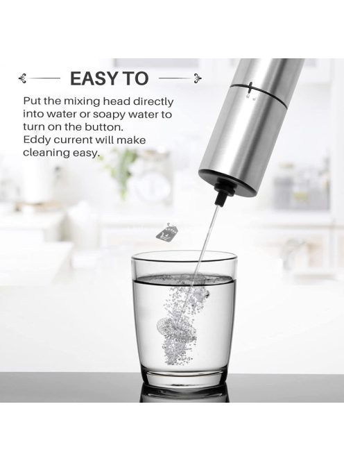 Gyors és egyszerű elektromos tejhabosító kávékészítéshez és italokhoz