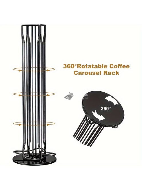 Forgatható Nespresso Kávékapszula Tartó Állvány - Praktikus Tárolási Megoldás Nespresso Kapszulákhoz