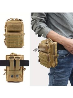   Tartós fekete taktikai táska EDC szerszámok és barkács kellékek tárolására