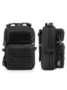 Tartós fekete taktikai táska EDC szerszámok és barkács kellékek tárolására