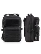 Tartós fekete taktikai táska EDC szerszámok és barkács kellékek tárolására