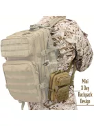 Tartós fekete taktikai táska EDC szerszámok és barkács kellékek tárolására