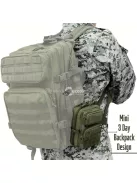 Tartós fekete taktikai táska EDC szerszámok és barkács kellékek tárolására