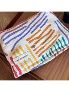 Kis Színes Csíkos Utazó Sminktáska Nőknek és Lányoknak