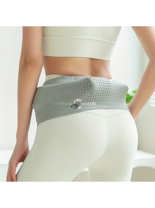 Varrat nélküli kötött sport deréktáska Fekete - L méret, kényelmes viselet futáshoz és edzéshez