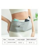 Varrat nélküli kötött sport deréktáska Fekete - L méret, kényelmes viselet futáshoz és edzéshez