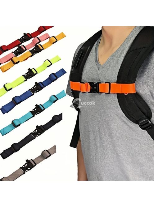 Fekete Hátizsák és Mellkasi Táska Heveder Kényelmes Rögzítéssel