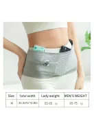 Többfunkciós, légáteresztő deréktáska szabadtéri sportokhoz és fitneszhez, Fekete színű, S méretű