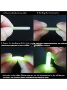 20 db fluoreszkáló világító fénypálcika éjszakai horgászathoz, 4,5 mm – növelje a fogást hatékonyan