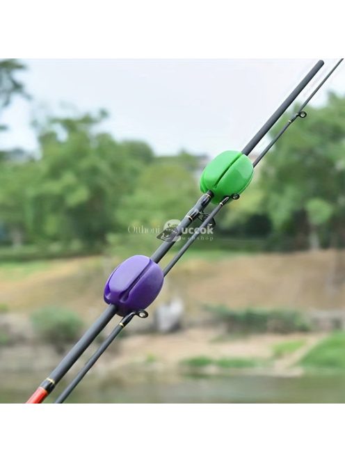 Újrafelhasználható Műanyag Horgászbot Tartó - Tojás Alakú, Fekete Színű