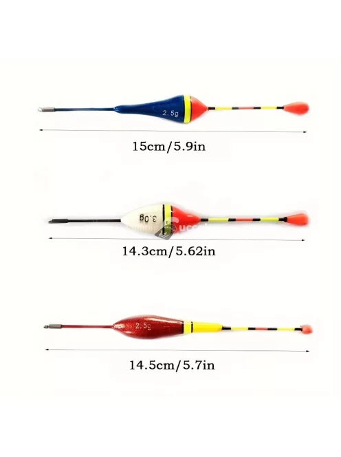10 Darabos Vegyes Méretű Horgász Úszó Készlet