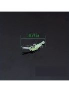 50db Puha Világító Garnéla Horgászcsali Éjszakai Horgászathoz