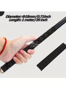   Csúszásmentes, Izzadságelnyelő Horgászbot Nyélcső Fekete - 3cm Átmérőjű, 1 Méter Hosszú