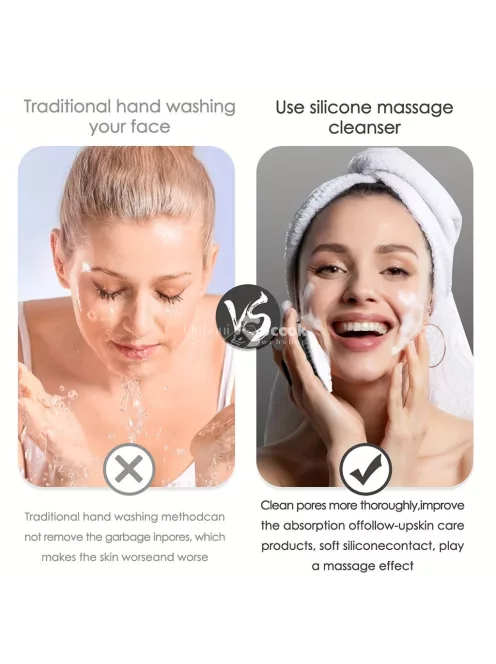 Férfi szilikon arctisztító kefe bőrfrissítő eszköz mindennapi használatra