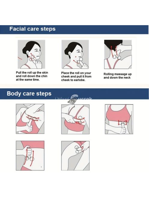 3D görgős arcmasszírozó bőrfeszesítéshez és vérkeringés javításához