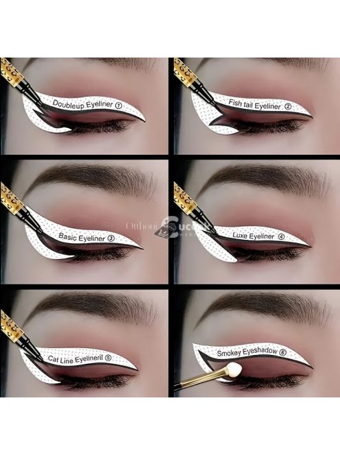 Professzionális Easycap szemceruza stencil és szemhéjfesték sablon készlet sminkhez