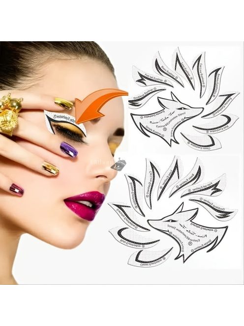 Professzionális Easycap szemceruza stencil és szemhéjfesték sablon készlet sminkhez