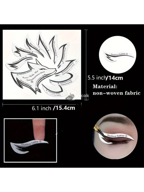 Professzionális Easycap szemceruza stencil és szemhéjfesték sablon készlet sminkhez