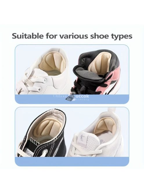 Sarokpárna cipőkhöz, öntapadó szürke szivacsbetétek - 2 db a kényelmes viseletért