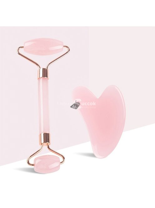 Jade Roller & Gua Sha, Archenger, Természetes Kő Arcszépítő és Masszázs Roller Szett