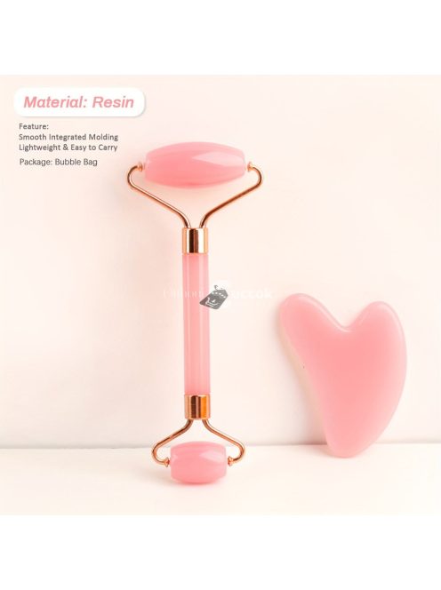 Jade Roller & Gua Sha, Archenger, Természetes Kő Arcszépítő és Masszázs Roller Szett