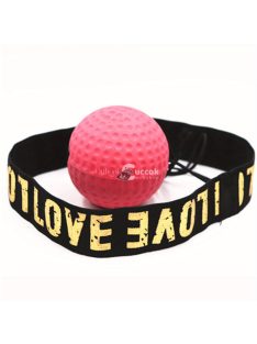   Bokszolói Készségeket Fejlesztő Fejpánt Labdával, Fekete Színben