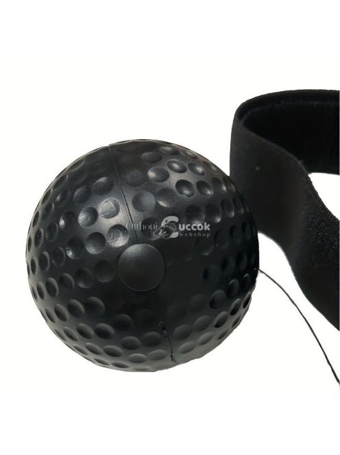 Bokszolói Készségeket Fejlesztő Fejpánt Labdával, Fekete Színben