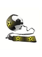 Labdarúgó edzőháló beépített zsinórral edzésekhez és gyakorláshoz