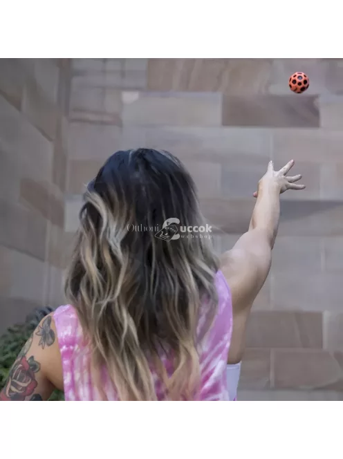 Magas Pattogó Labda Piros Színben, 1 db - Szórakoztató Játék Gyerekeknek és Felnőtteknek