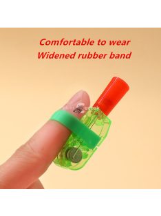   5db Ujjra rögzíthető rajzfilm vetítőlámpák különféle mintákkal és színes LED-ekkel gyerekeknek