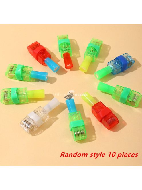 5db Ujjra rögzíthető rajzfilm vetítőlámpák különféle mintákkal és színes LED-ekkel gyerekeknek