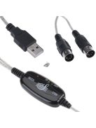 USB MIDI kábel adapter hangszer csatlakoztatáshoz