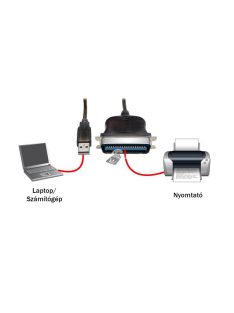   USB LPT átalakító USB Printer port nyomtató csatlakozáshoz