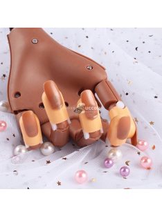   Profi gyakorló kéz műkörömépítéshez - realisztikus szilikon modell oktatási célokra