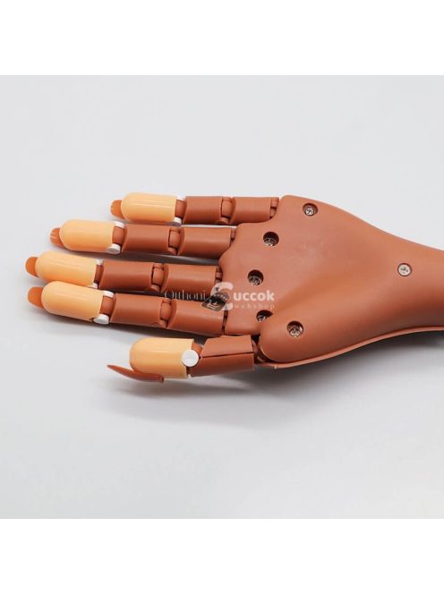 Profi gyakorló kéz műkörömépítéshez - realisztikus szilikon modell oktatási célokra