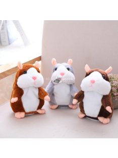   Világos barna interaktív beszélő hörcsög plüss játék gyerekeknek