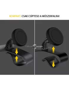   Univerzális Műszerfalra Csíptethető Telefontartó Autós Használatra