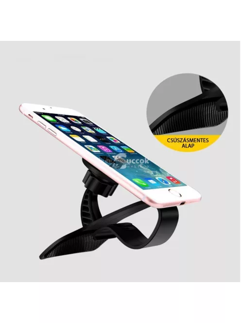 Univerzális Műszerfalra Csíptethető Telefontartó Autós Használatra