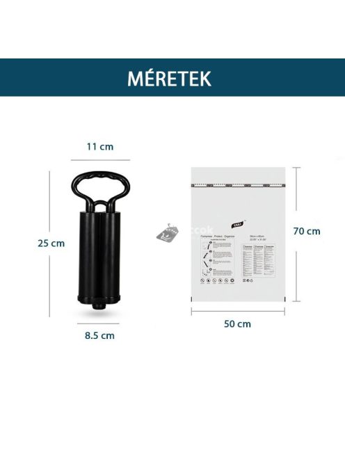 Vákuumzsák ruhatároláshoz - Kompakt vákuum ruhazsák helytakarékos tároláshoz