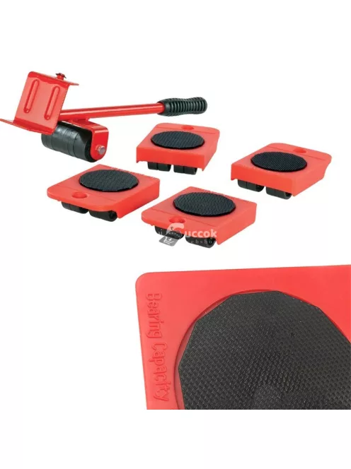 Bútormozgató és bútorszállító készlet 5 db-os, könnyű bútoráthelyezéshez és szállításhoz