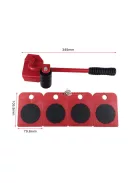 Bútormozgató és bútorszállító készlet 5 db-os, könnyű bútoráthelyezéshez és szállításhoz