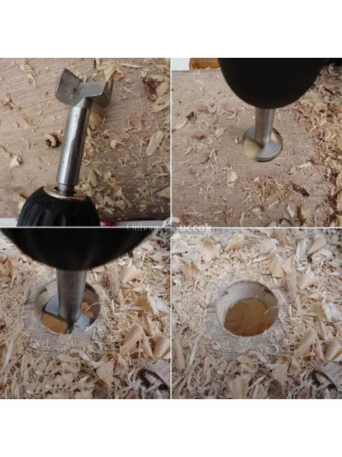 5 db-os Forstner fúrószár készlet precíziós faipari munkákhoz