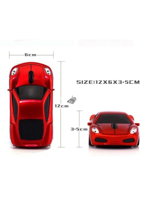 Kék Bluetooth-os kisautó formájú vezeték nélküli egér