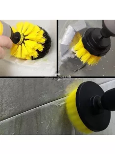   Fúrógéphez csatlakoztatható súrolókefe szett háztartási és ipari tisztításhoz