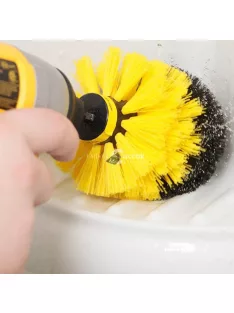   Fúrógéphez csatlakoztatható súrolókefe szett háztartási és ipari tisztításhoz