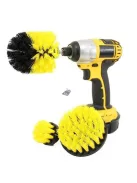 Fúrógéphez csatlakoztatható súrolókefe szett háztartási és ipari tisztításhoz